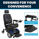 Vive Health Electric Mobility Wheelchair Model V MOB1054BLU