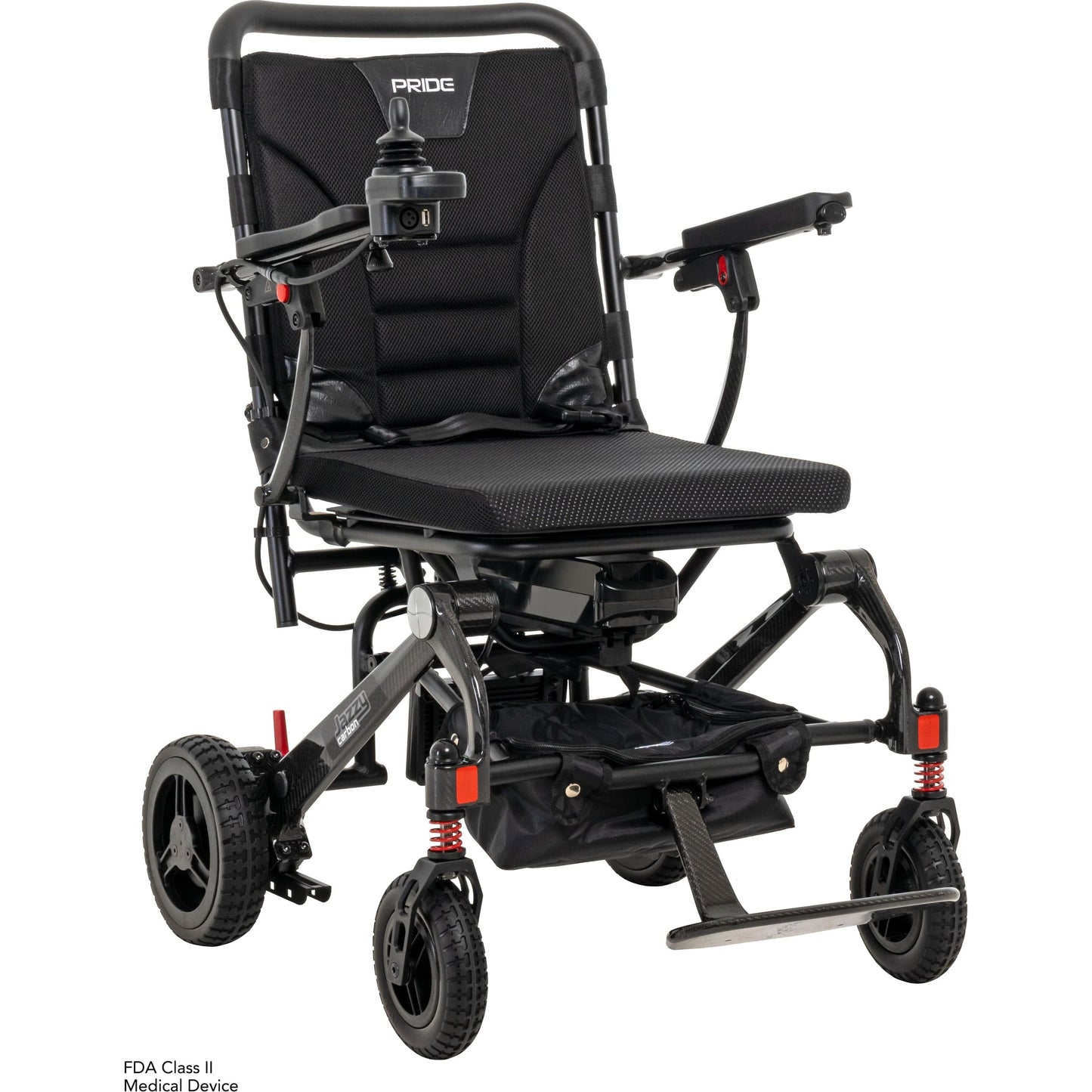 Pride Jazzy Carbon Travel Folding Power Wheelchair