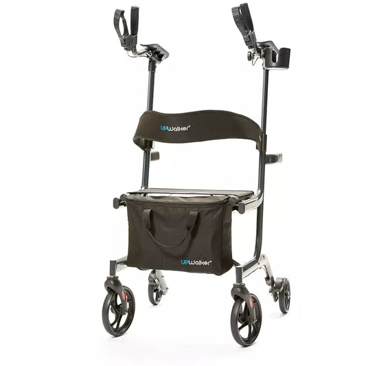 UpWalker Lite Upright Walker Rollator With Seat And Brakes
