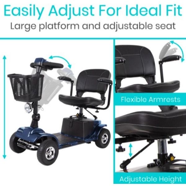 Vive Health Series A Deluxe Travel Mobility Scooter